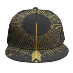 Gold Sagittarius Sign Print Snapback Cap