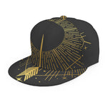 Gold Sagittarius Sign Print Snapback Cap