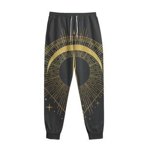 Gold Sagittarius Sign Print Sweatpants