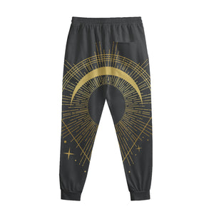 Gold Sagittarius Sign Print Sweatpants