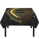 Gold Sagittarius Sign Print Tablecloth