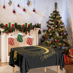 Gold Sagittarius Sign Print Tablecloth