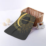 Gold Sagittarius Sign Print Towel