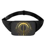 Gold Sagittarius Sign Print Waist Bag