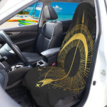 Gold Sagittarius Sign Print Waterproof Car Seat Cover