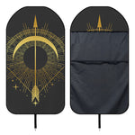 Gold Sagittarius Sign Print Waterproof Car Seat Cover