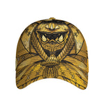 Gold Samurai Mask Print Baseball Cap