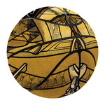 Gold Samurai Mask Print Basketball