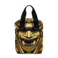 Gold Samurai Mask Print Bible Tote Bag