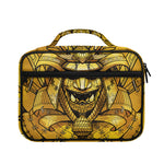 Gold Samurai Mask Print Briefcase Bible Bag
