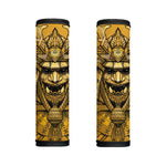 Gold Samurai Mask Print Handle Covers