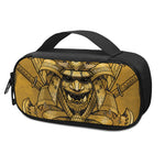 Gold Samurai Mask Print Insulin Cooler Travel Case