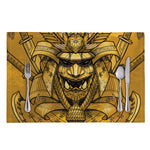 Gold Samurai Mask Print Placemat