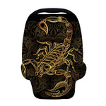 Gold Scorpio Print Baby Seat Cover