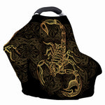 Gold Scorpio Print Baby Seat Cover