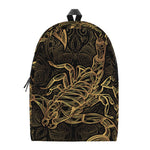 Gold Scorpio Print Backpack