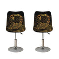 Gold Scorpio Print Bar Stool Covers