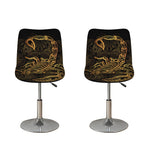 Gold Scorpio Print Bar Stool Covers