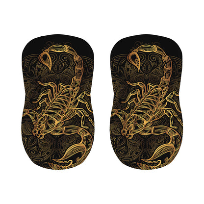 Gold Scorpio Print Bar Stool Covers