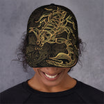 Gold Scorpio Print Baseball Cap