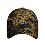 Gold Scorpio Print Baseball Cap