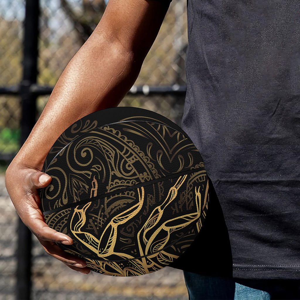 Gold Scorpio Print Basketball
