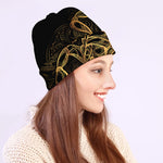 Gold Scorpio Print Beanie