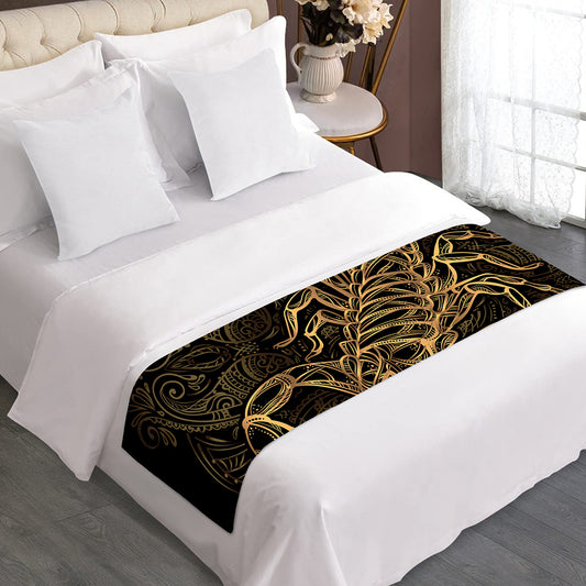 Gold Scorpio Print Bed Runner