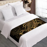 Gold Scorpio Print Bed Runner