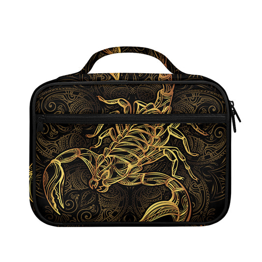 Gold Scorpio Print Briefcase Bible Bag