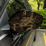 Gold Scorpio Print Car Side Mirror Covers