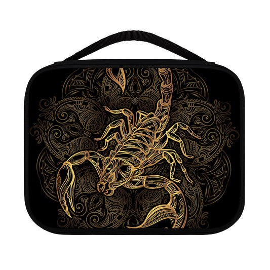 Gold Scorpio Print Classic Bible Case