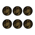 Gold Scorpio Print Coaster Set