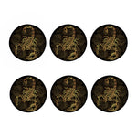 Gold Scorpio Print Coaster Set