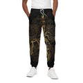 Gold Scorpio Print Cotton Sweatpants
