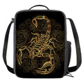 Gold Scorpio Print Crossbody Lunch Bag