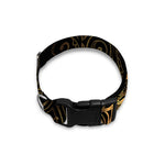 Gold Scorpio Print Dog Collar