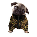 Gold Scorpio Print Dog Zip Up Jacket
