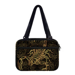 Gold Scorpio Print Double Strap Bible Bag