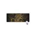 Gold Scorpio Print Extended Mouse Pad