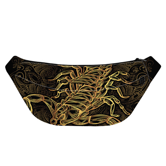Gold Scorpio Print Fanny Pack