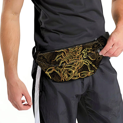 Gold Scorpio Print Fanny Pack
