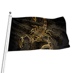 Gold Scorpio Print Flag