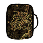 Gold Scorpio Print Front Pocket Bible Bag