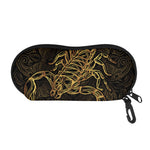Gold Scorpio Print Glasses Case