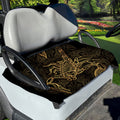 Gold Scorpio Print Golf Cart Seat Cover