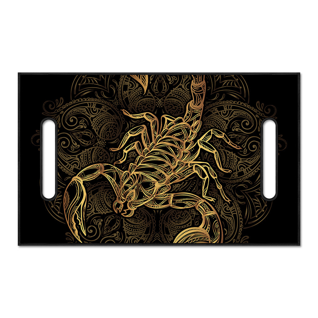 Gold Scorpio Print Golf Cart Seat Cover