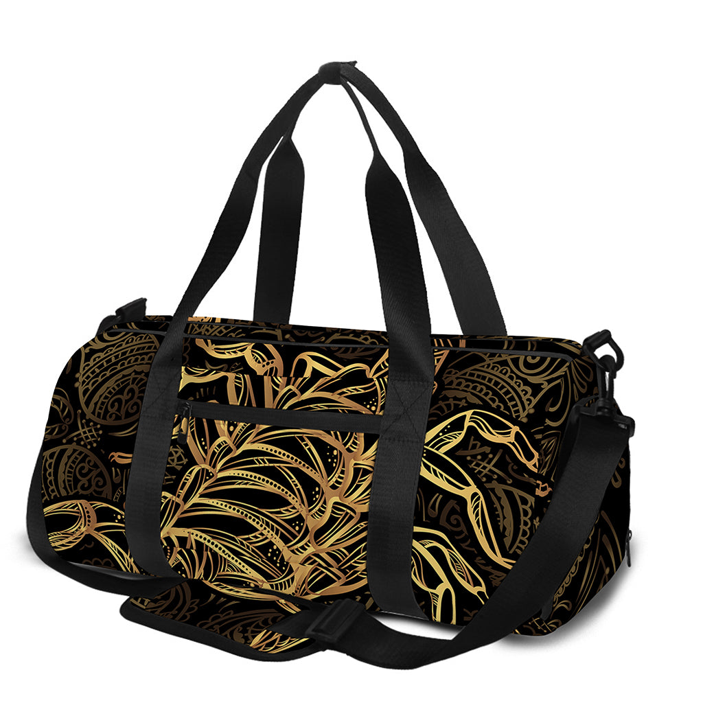 Gold Scorpio Print Gym Bag