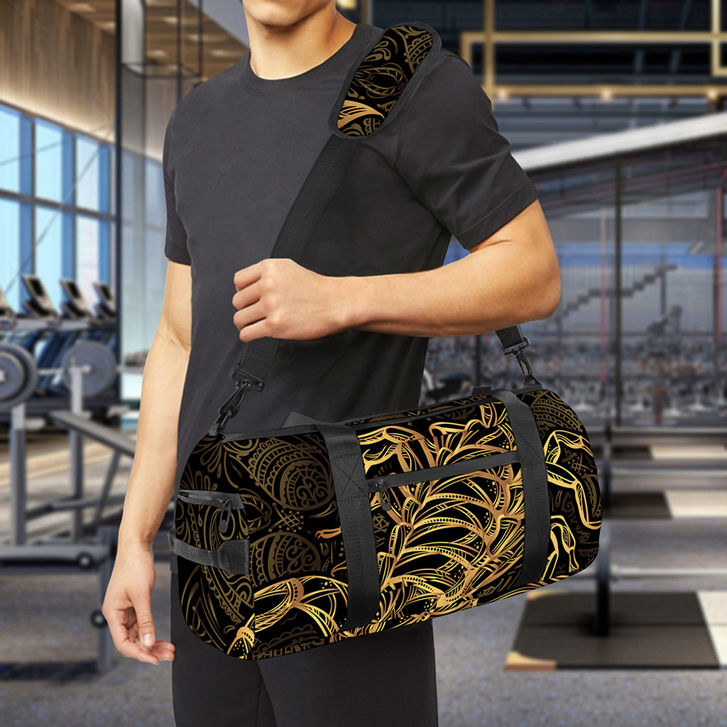 Gold Scorpio Print Gym Bag