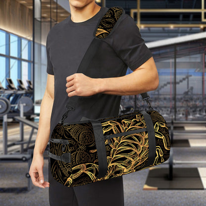 Gold Scorpio Print Gym Bag